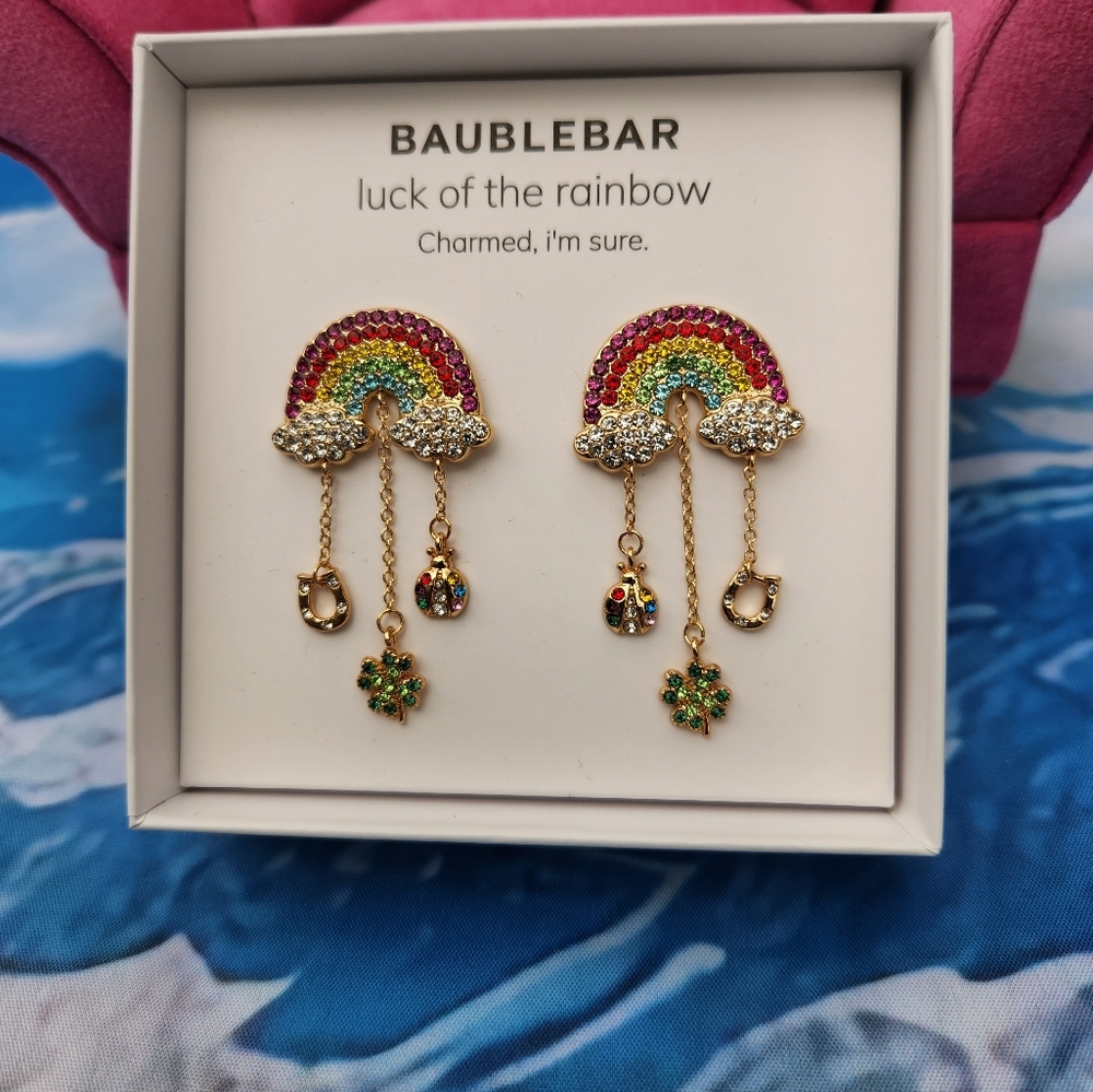 Baublebar Luck Of The Rainbow 🌈 Earrings NWT - Picture 5 of 5